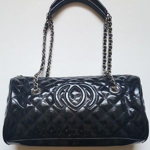 Black Vintage Quilted Handbag